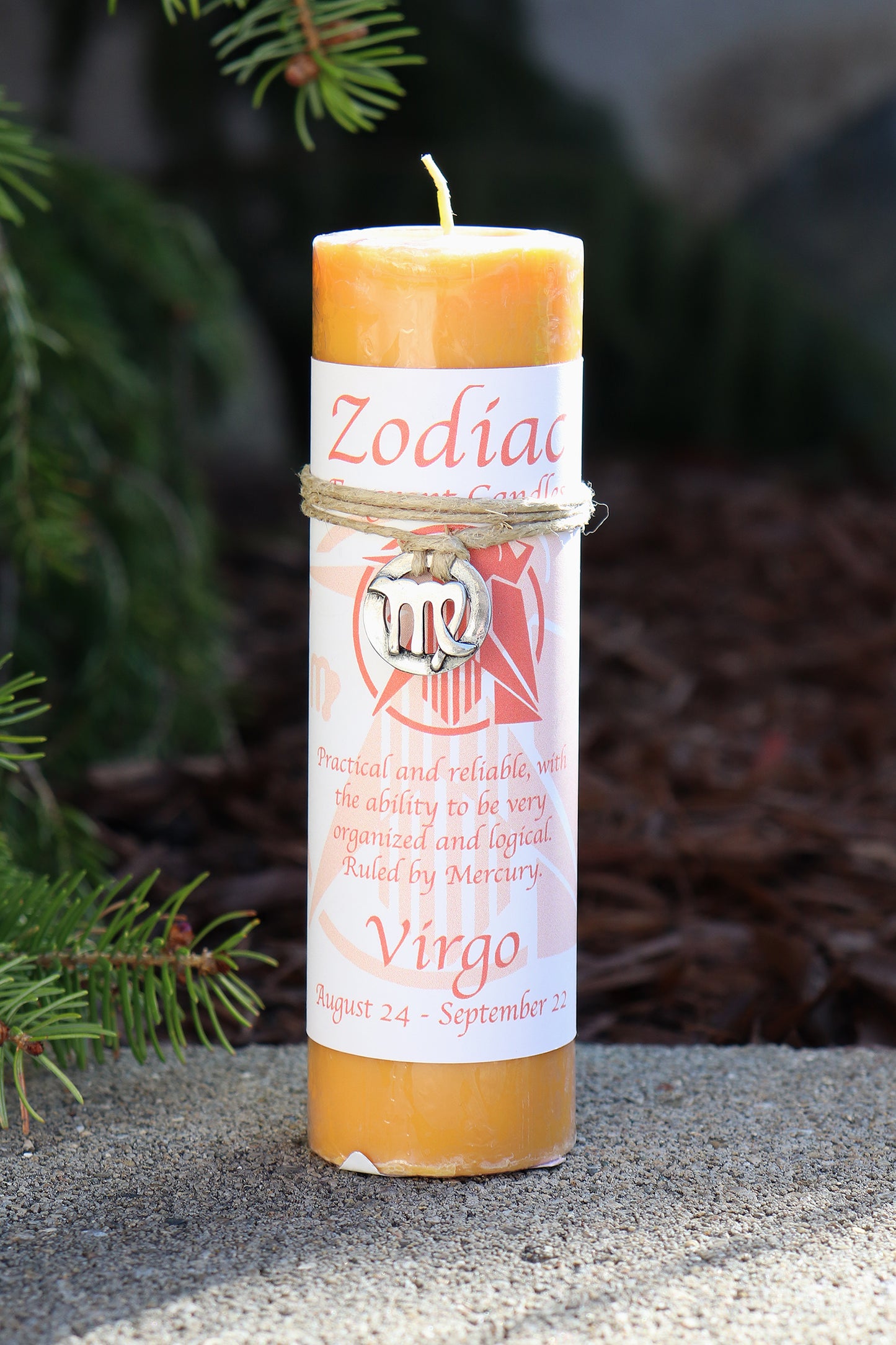 Virgo Zodiac Pendant Candle