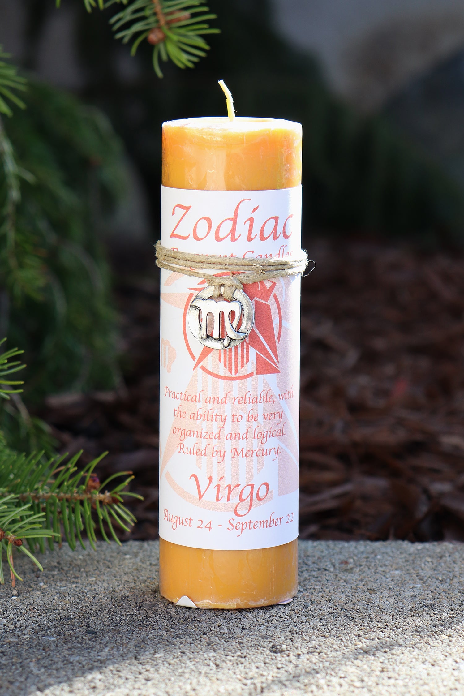 Virgo Zodiac Pendant Candle
