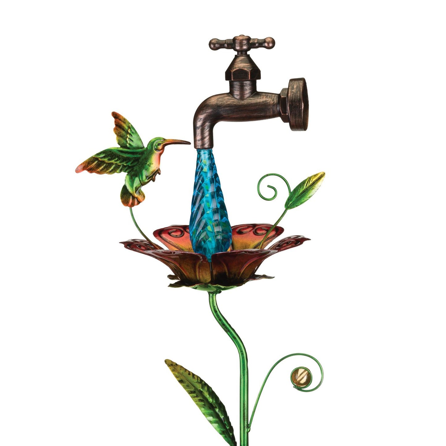 Waterdrop Solar Garden Stake