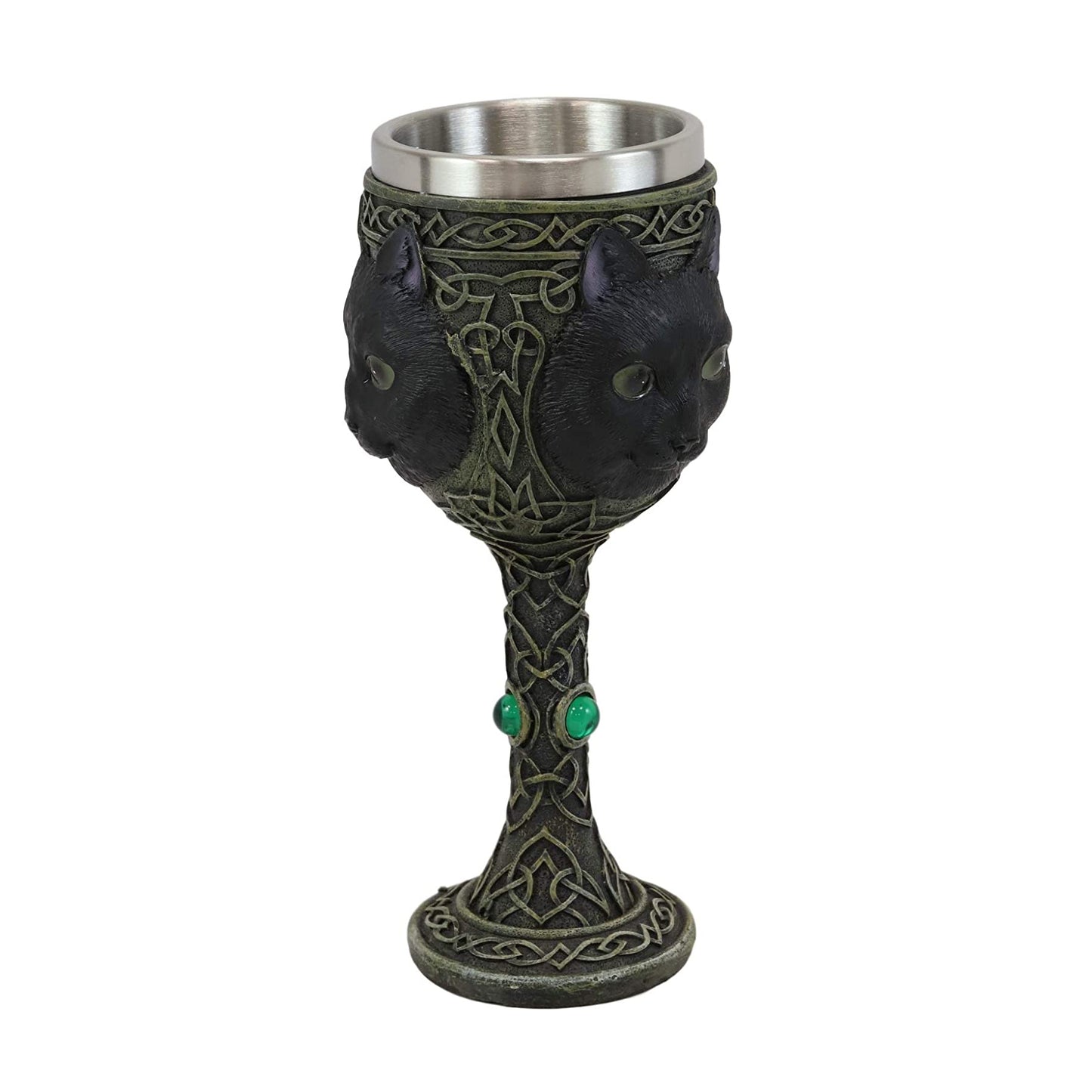 Witching Hour Cat Wine Goblet