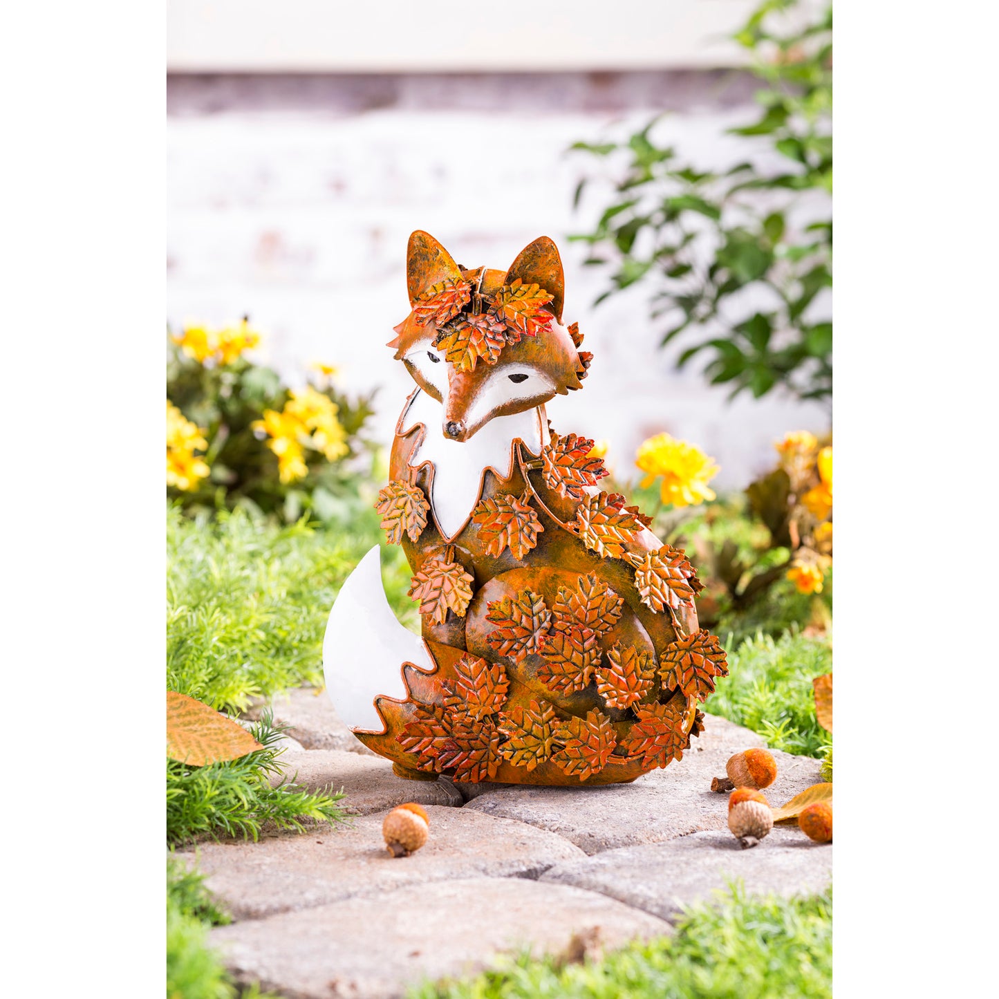 Metal Fox Décor Sculpture