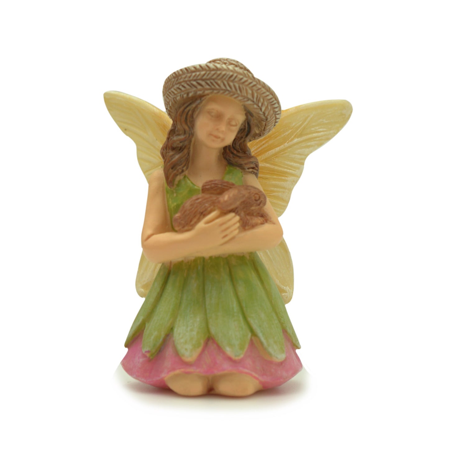 Holding Bunny Fairy - Miniature Fairy Garden Accessory
