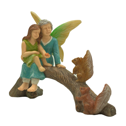 Snack Time With Grandma Fairy - Miniature Fairy Garden Accessory