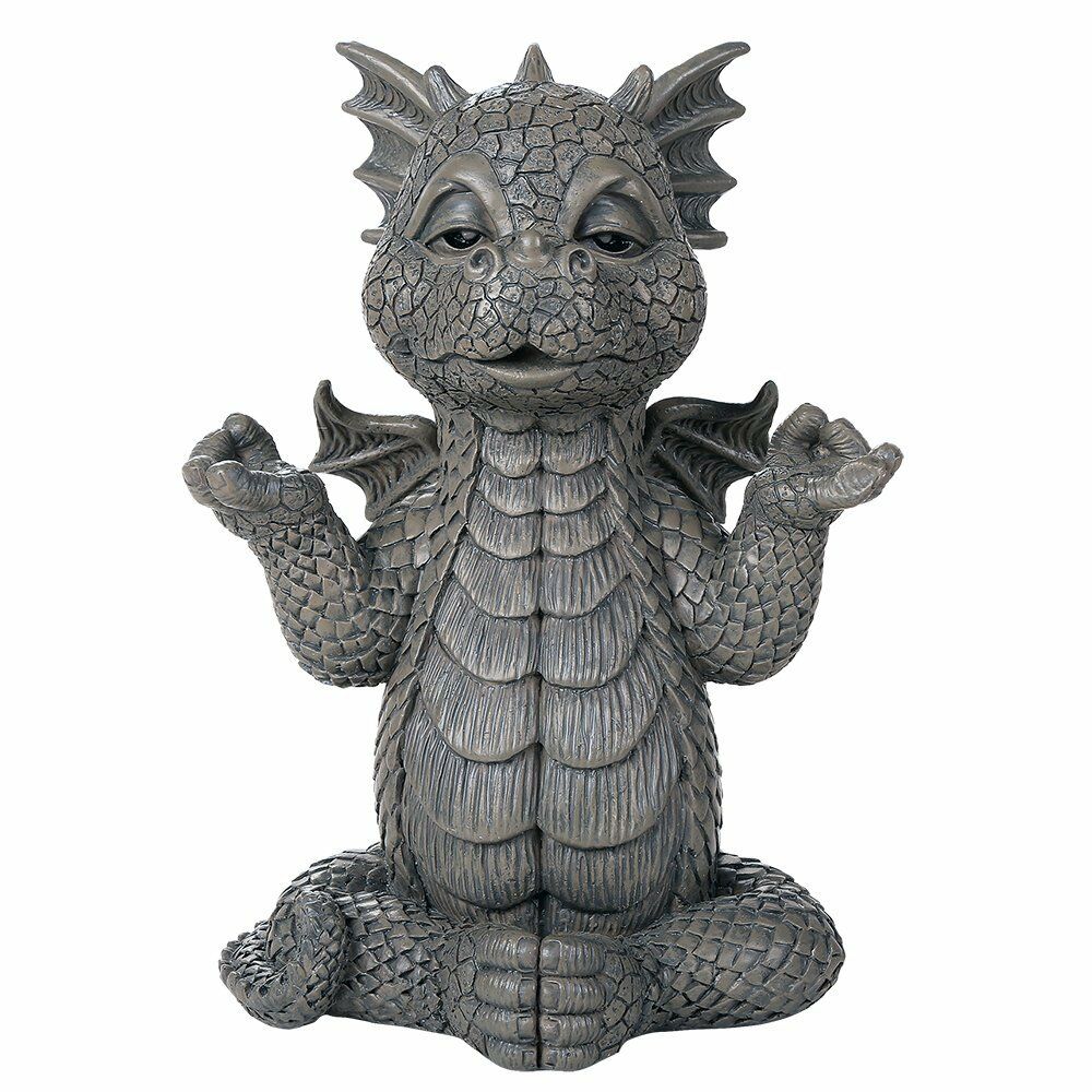 Meditating Yoga Garden Dragon