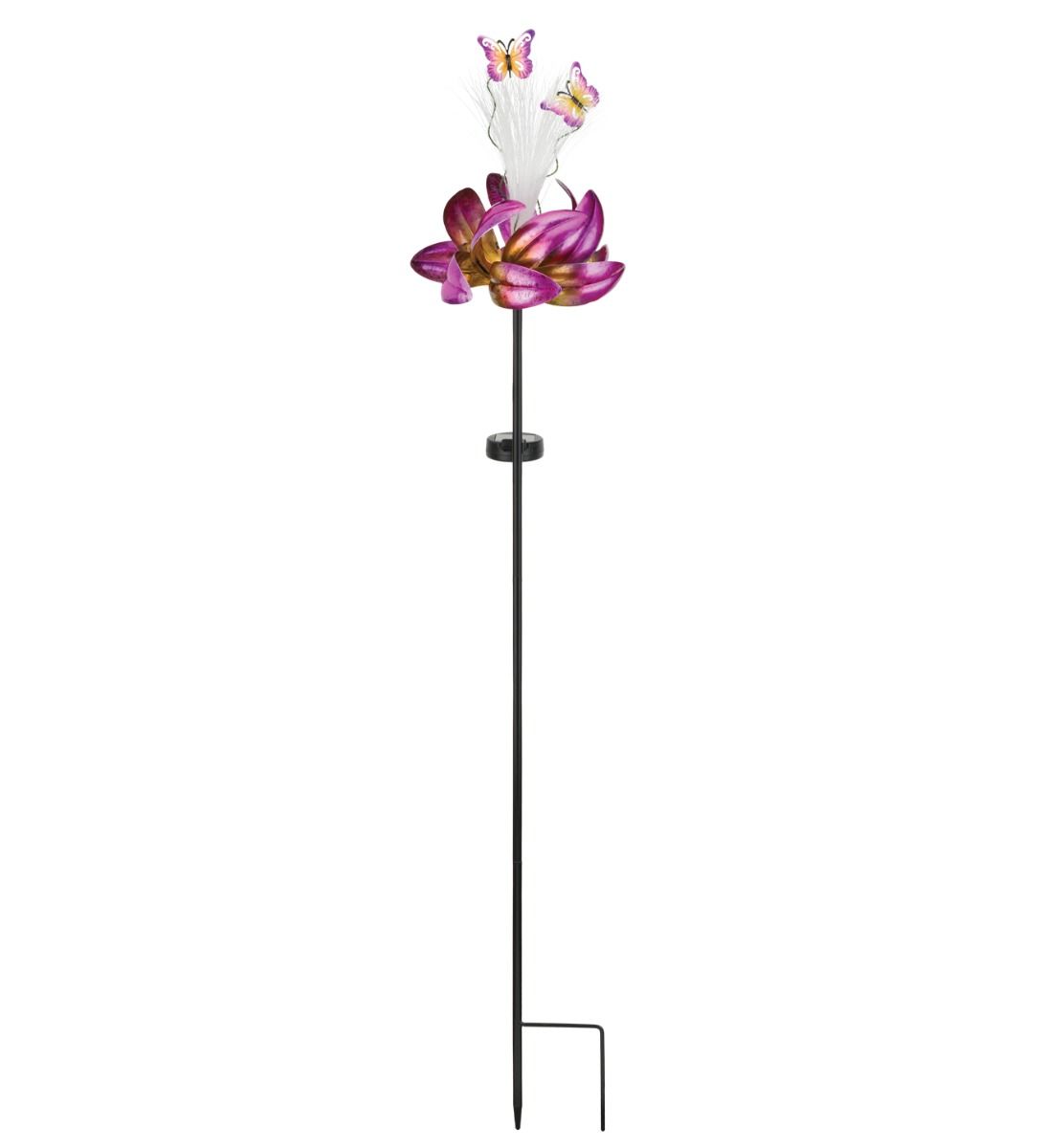 Sparkle Solar Spinner Garden Stake - Butterfly