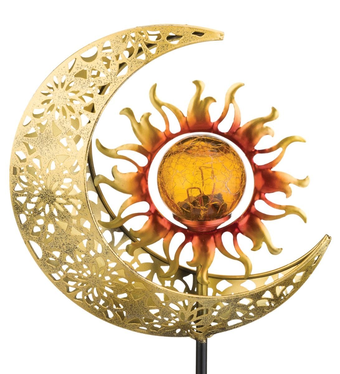 Filigree Sun Solar Garden Stake