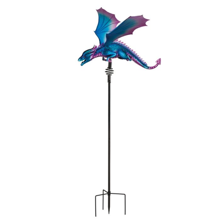 Dragon Bouncie Garden Stake - Purple