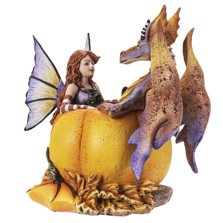 Halloween Hangout Fairy & Dragon Figurine