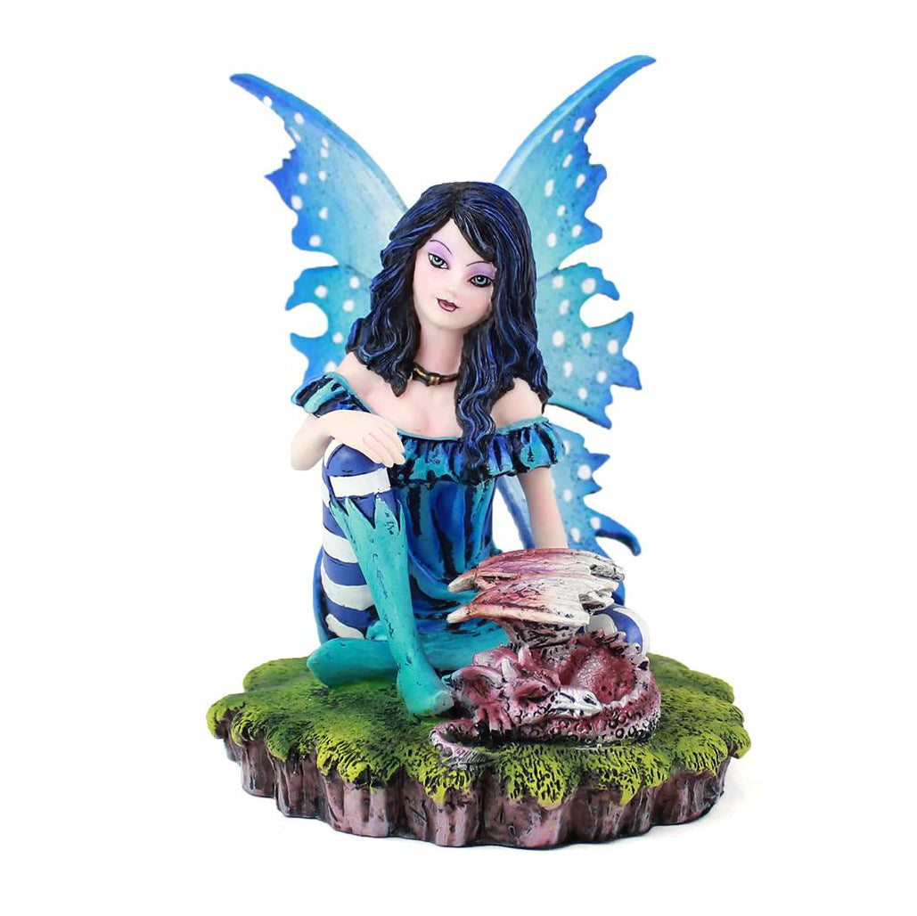 Fairy with Sleeping Dragon Figurine