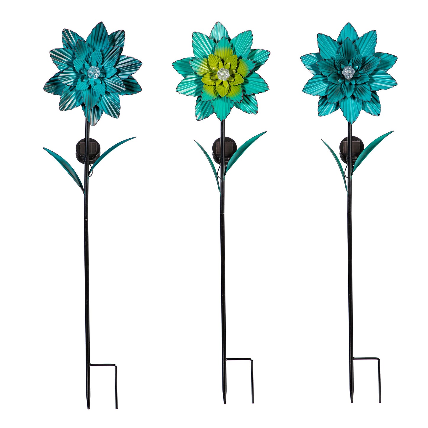 36" Luminescent Flower Solar Garden Stake