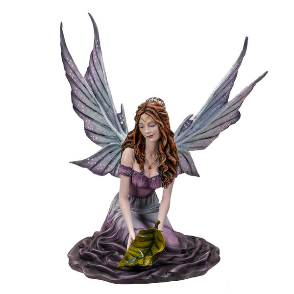 工芸品 Butterfly Fairies Pixie with Leaf Fairy Figurine – The Enchanted Forest Frankenmuth