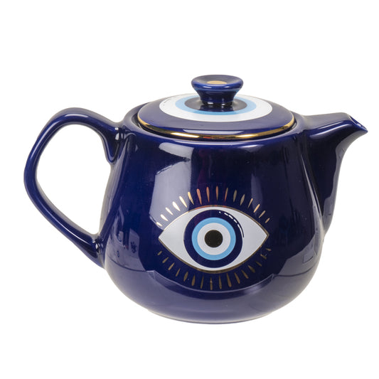 Porcelain Evil Eye Tea Pot