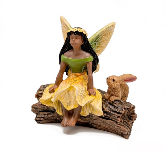 Sitting with Friends Fairy - Miniature Fairy Garden Accessory