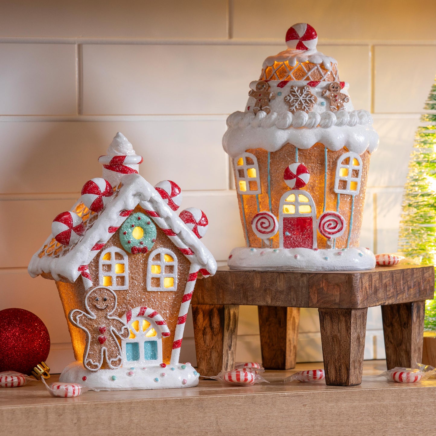 LED Gingerbread House