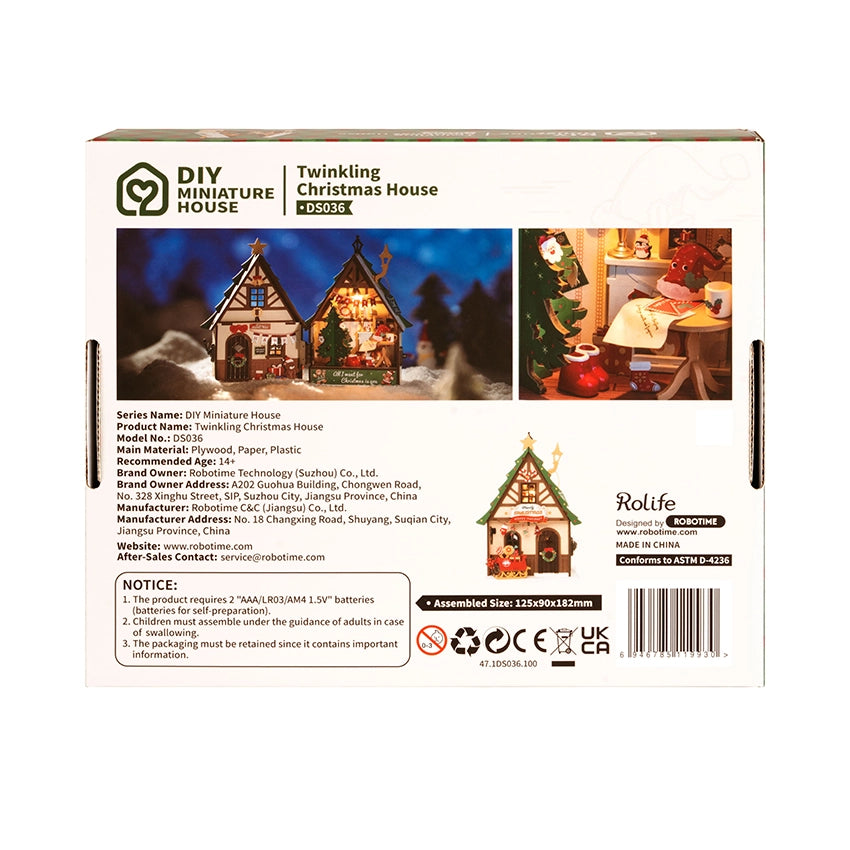 Twinkling Christmas House DIY Kit