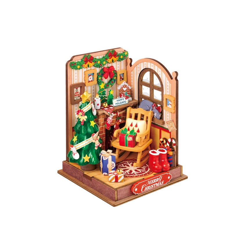 Christmas Fireplace DIY Miniature Kit