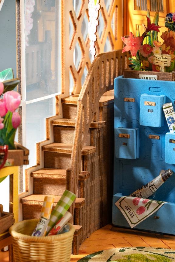 Diy Miniature House Book Nook Kit: Garden House