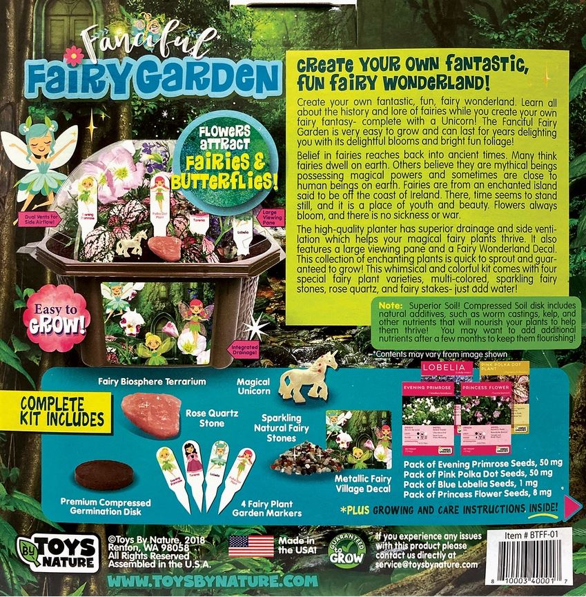 Fanciful Fairy Garden Terrarium Kit