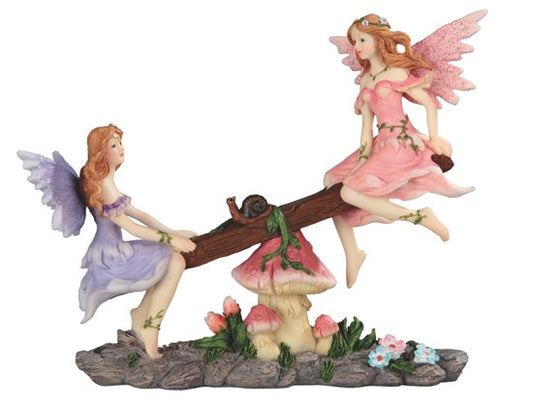 Fairies on Seesaw Figurine