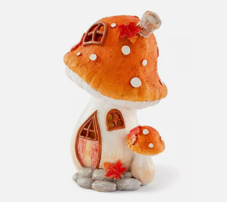 LED Autumn Mushroom Fairy Garden House