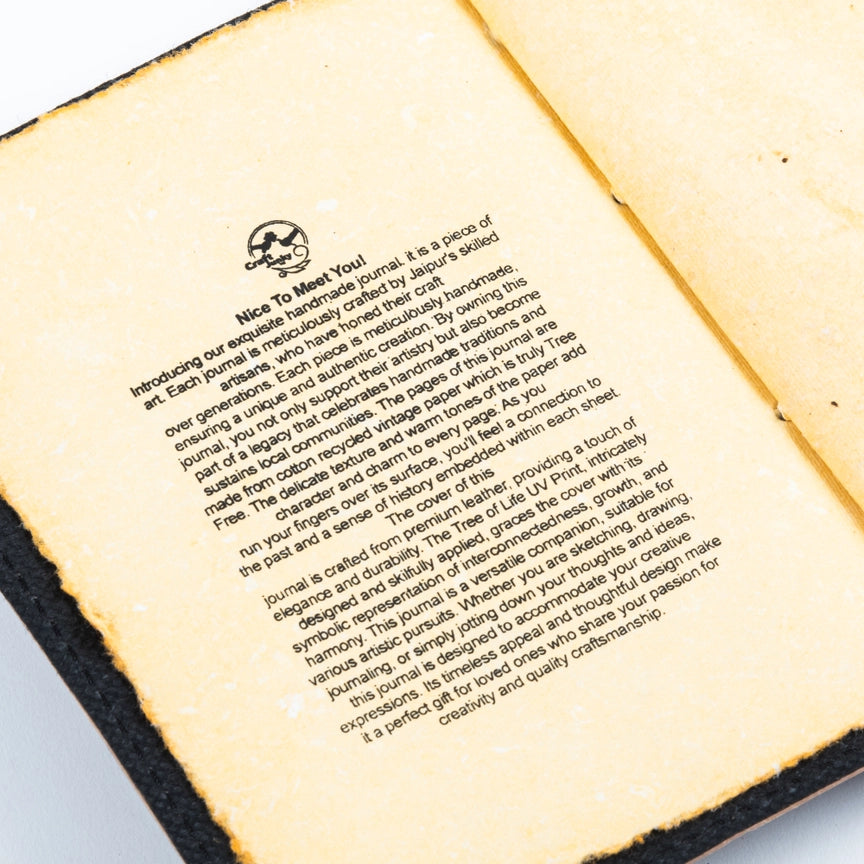 Fox Print Leather Journal
