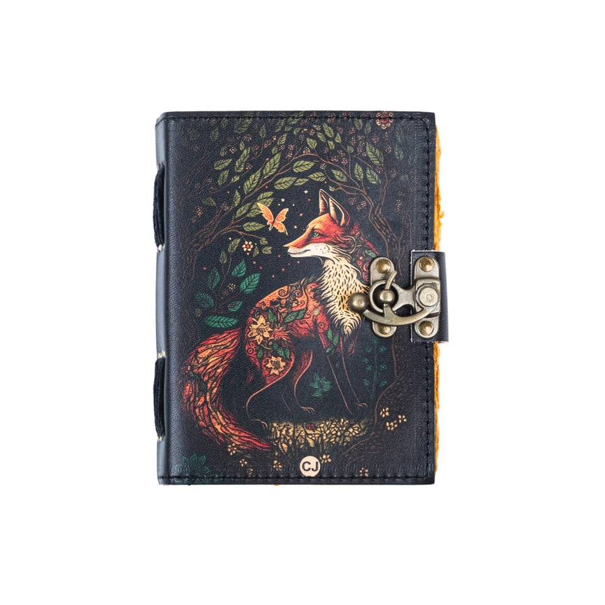 Fox Print Leather Journal