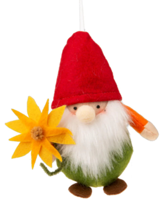 Gnome with Flower Ornament