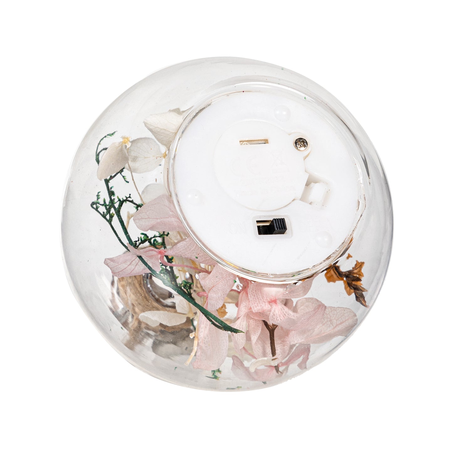 Hanging Floral Glass Jar