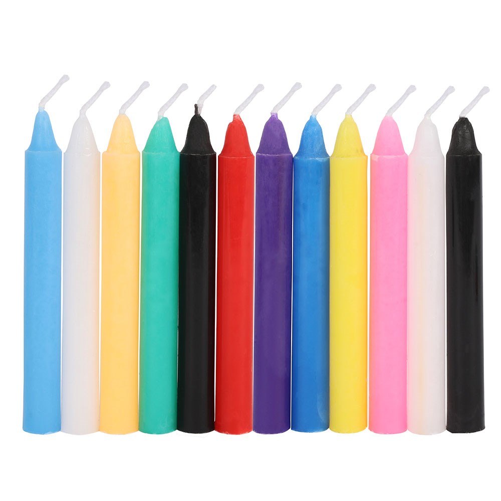 Magic Spell Candles – Set of 12 Colored Ritual Candles