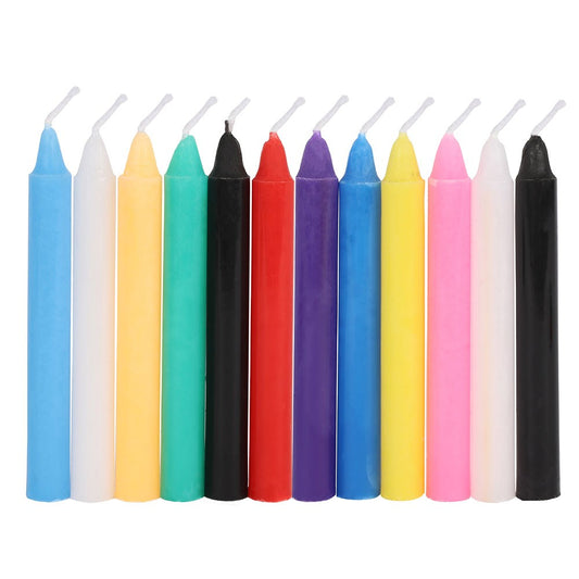 Magic Spell Candles – Set of 12 Colored Ritual Candles