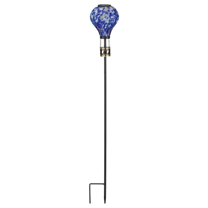Murano Hot Air Balloon Garden Stake - Blue
