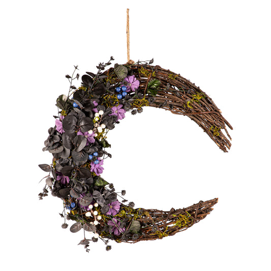Rattan Moon Wall Hanger