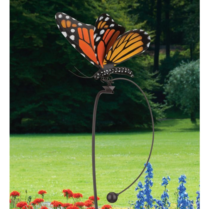Monarch Butterfly Rocker Stake