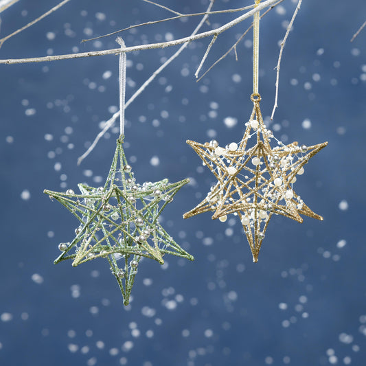 Pearl Starburst Ornament