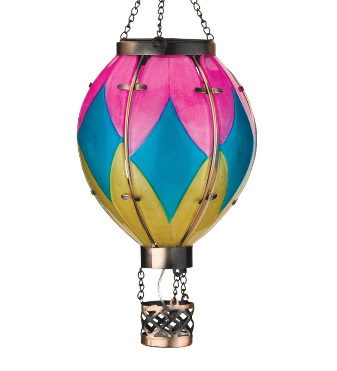 Small Hot Air Balloon Solar Lantern - Diamond