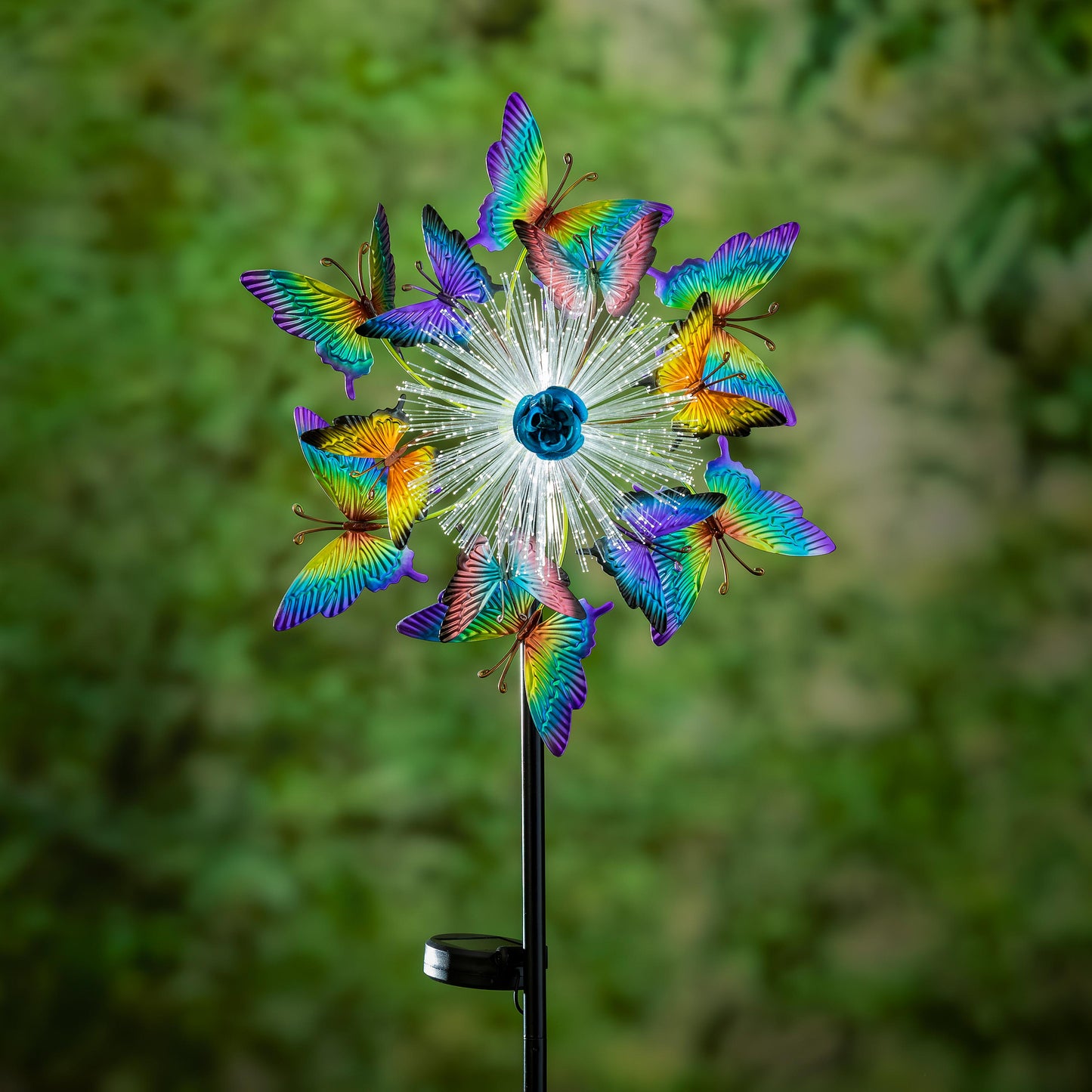 Fiber Optic Butterfly Wind Spinner