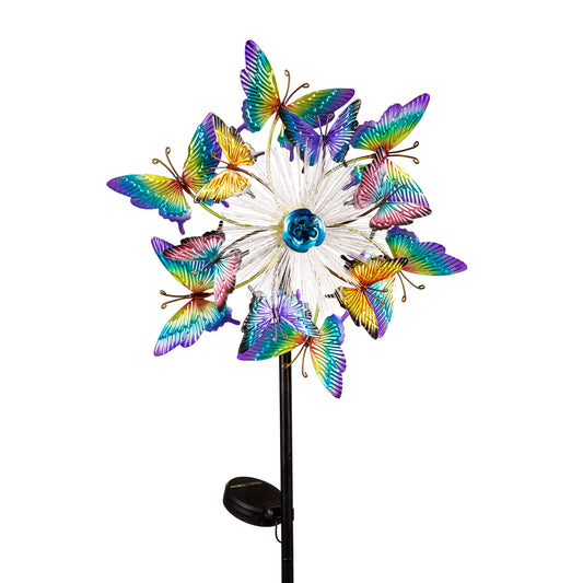 Fiber Optic Butterfly Wind Spinner