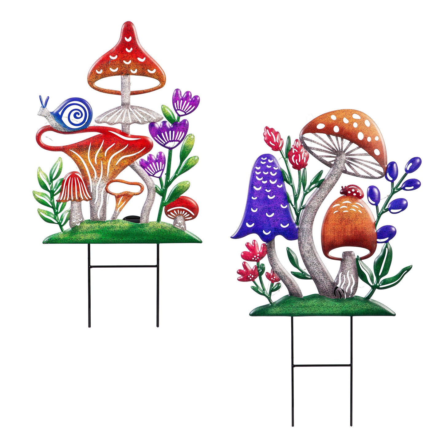 Solar Mushroom Garden Stake