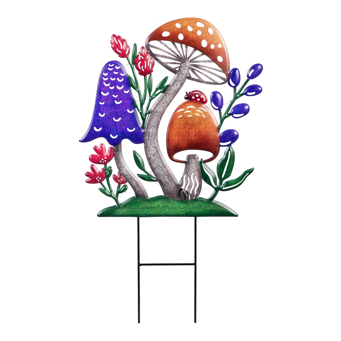 Solar Mushroom Garden Stake