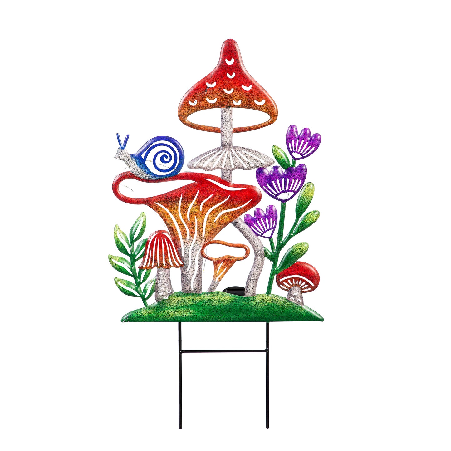 Solar Mushroom Garden Stake