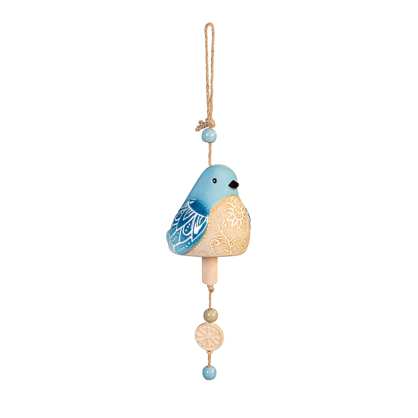 Ceramic Song Bird Garden Bell