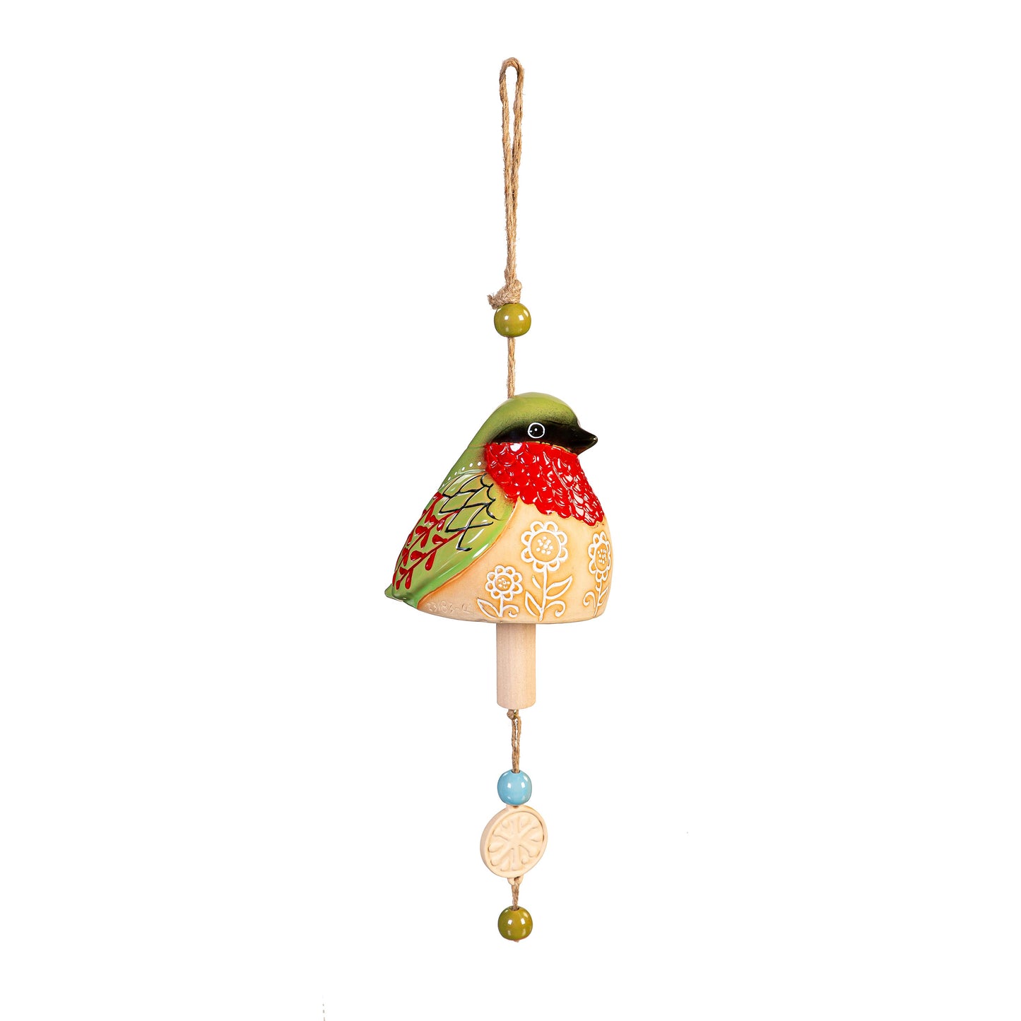 Ceramic Song Bird Garden Bell