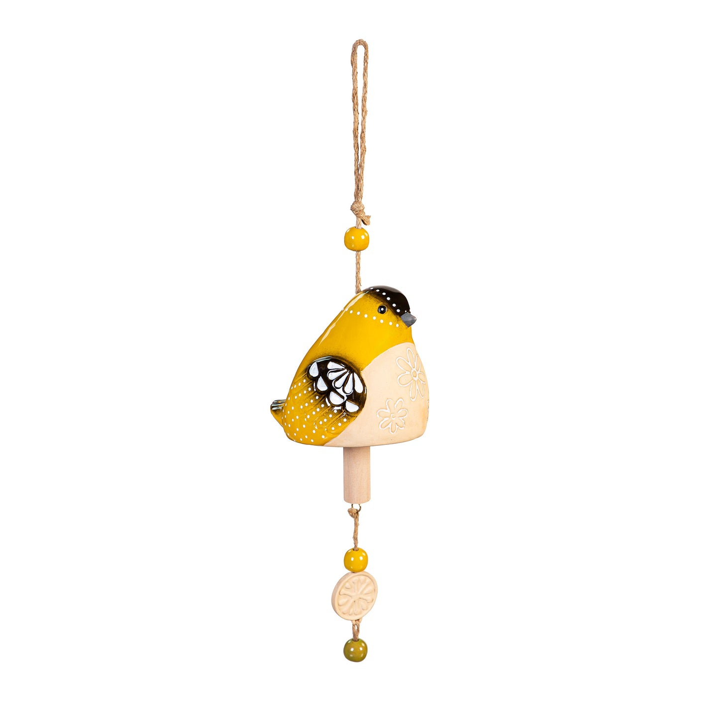 Ceramic Song Bird Garden Bell
