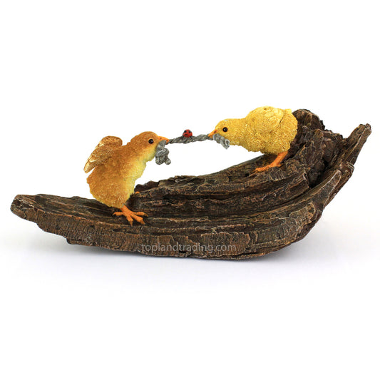 Tug-of-War Chicks Figurine