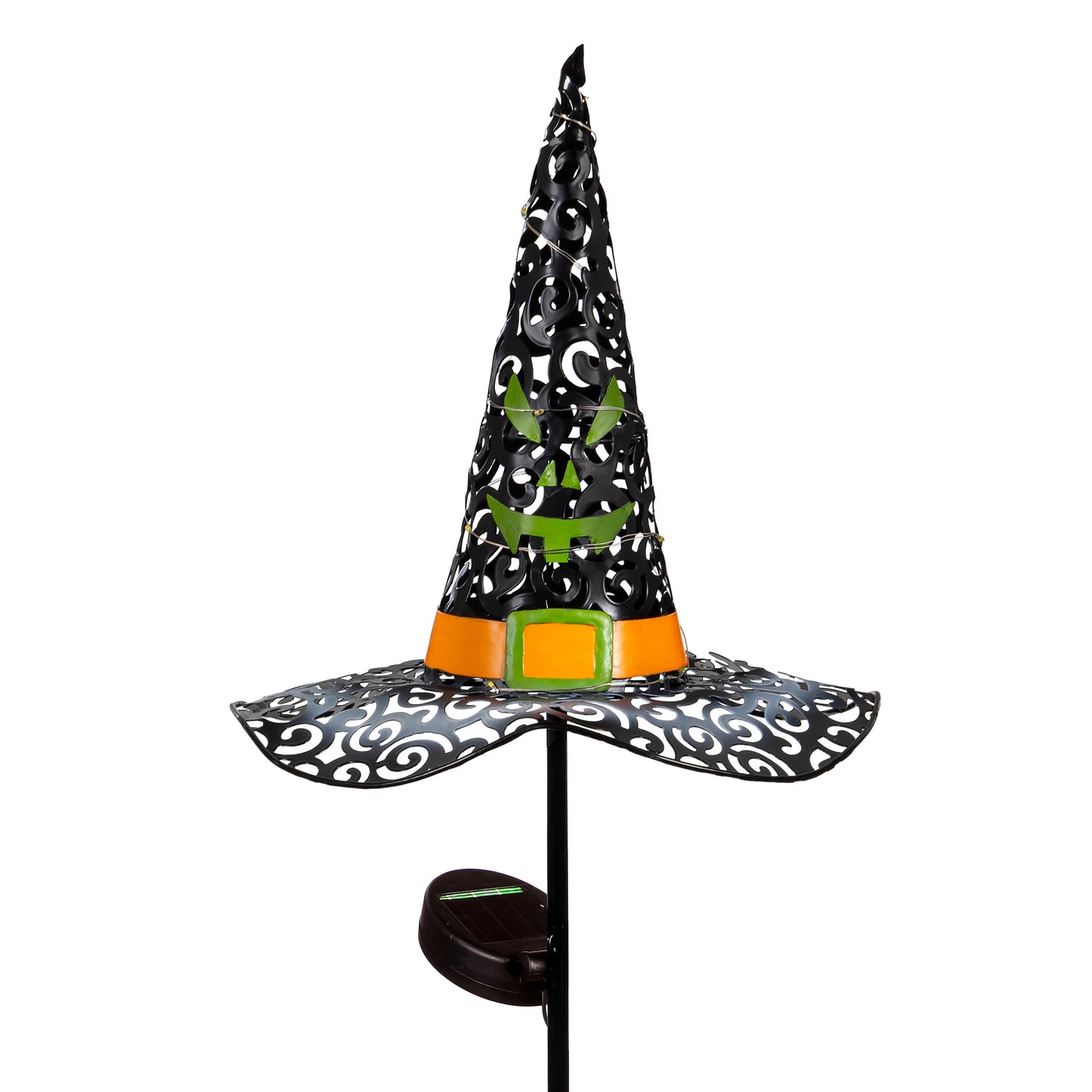 Witch Hat Solar Garden Stake