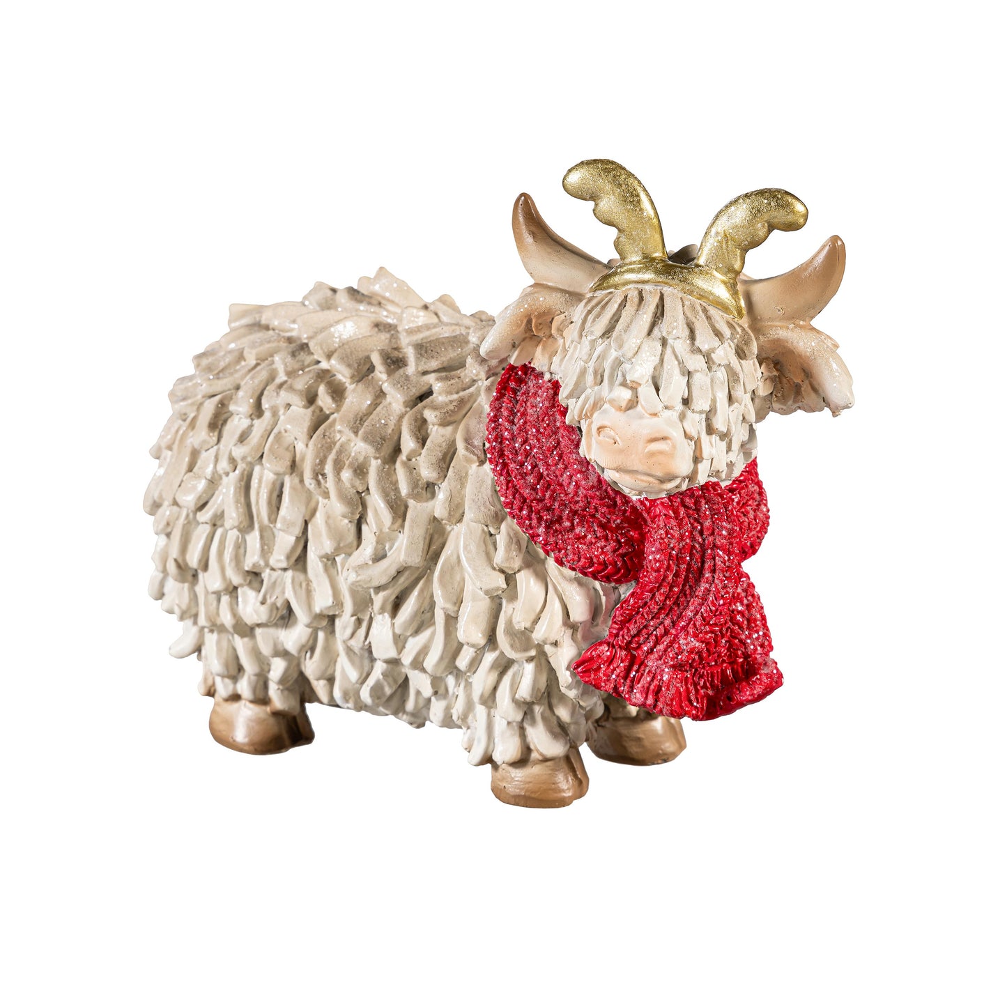 Holiday Highland Cow Figurines