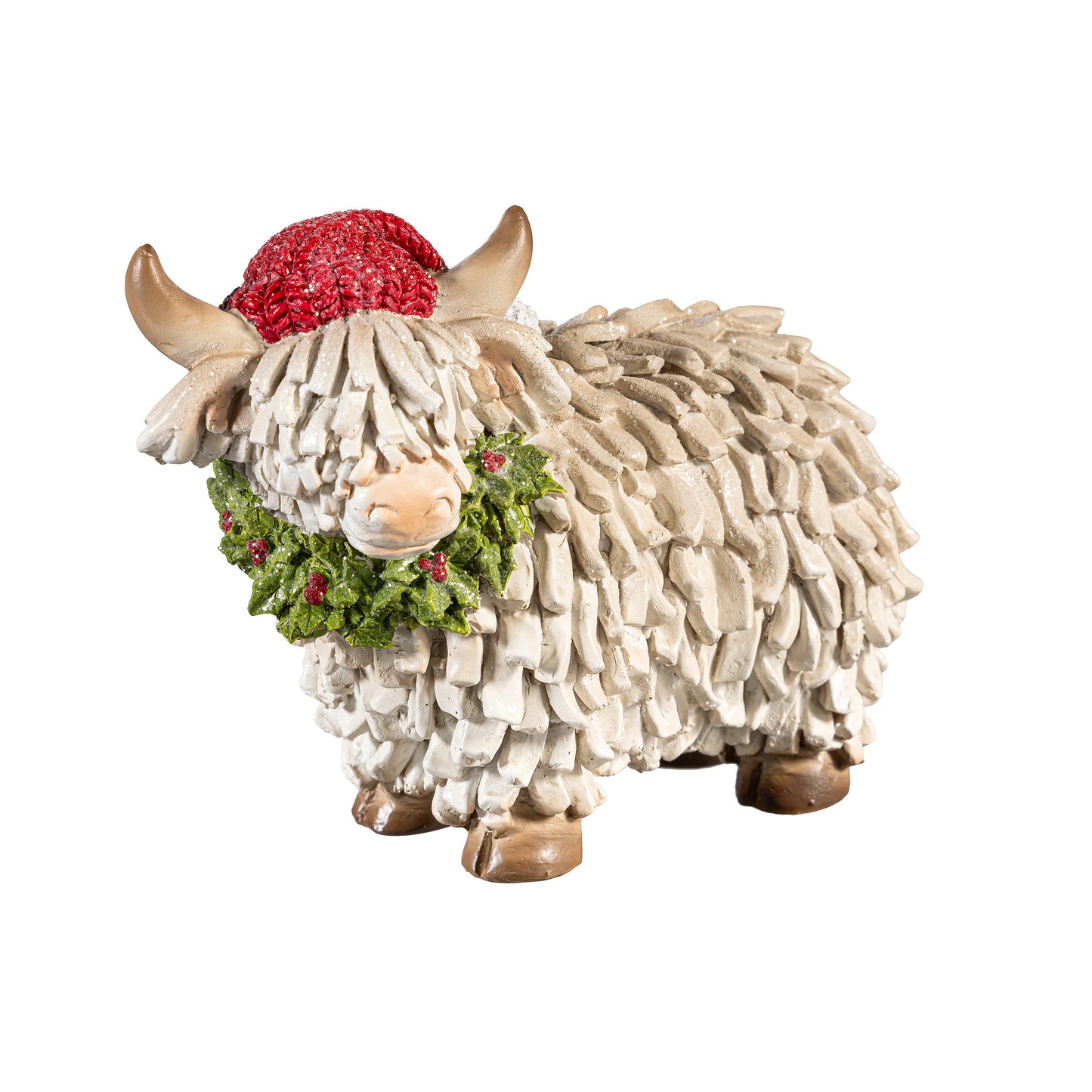 Holiday Highland Cow Figurines