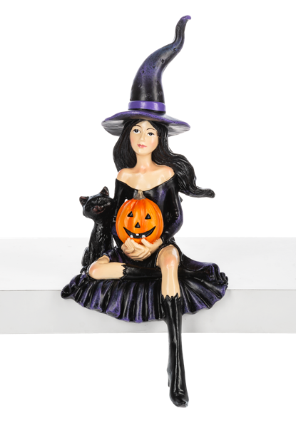 Halloween Witch Shelf Sitter Figurine