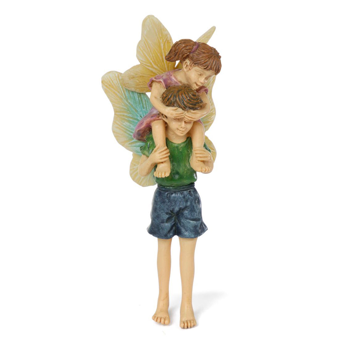 Piggyback Ride Fairy - Miniature Fairy Garden Accessory