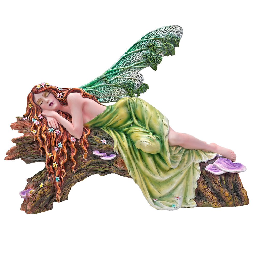 Sleeping Fairy in Forest Figurine